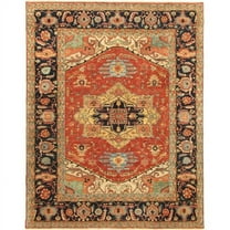 Pasargad Home pjr-4 9x12 Pasargad Home Serapi Collection Hand-Knotted Lamb's Wool Rug- 9' 0' X 12' 3'