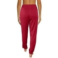 thumbnail image 7 of ALLLIST Women's Pants Elastic Waist Joggers Red Plain Knit Pants Ladies Pants, 7 of 7