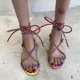 thumbnail image 5 of Sandalias Mujer Zapatillas planas Punta abierta Rhinestone Cómodos zapatos de playa Flip Flop Wmkox8yii shjk1911, 5 of 9