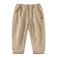 thumbnail image 2 of JTieaclothes Boys Casual Loose Fit Long Pants With Pockets Comfortable Elastic Waist Trousers For Kids Age 3 10 Years Daily Wear School Play,Boys Pants Sizes 6-7 Years, 2 of 6