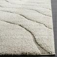 thumbnail image 3 of Safavieh Florida Tabitha Geometric Waves Shag Area Rug, Light Blue / Blue, 5'3" X 7'6", 3 of 6