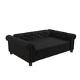 thumbnail image 5 of Ollie & Hutch Felix Pet Sofa, Large Size Pet Bed, Black Velvet, 5 of 17