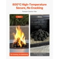 thumbnail image 4 of 1.5-2.5 Inch 25 Pcs Lava Rocks Fire Stones Reusable Fire Pit Stones Natural Decorative Fireproof Rocks for Fire Pits, Bowls & Outdoor Decor, 4 of 7