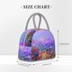 thumbnail image 2 of Disketp Colorful Purple Cosmos Flower Bolsa Térmica para Almuerzo, Lonchera con Abertura Amplia y Gran Capacidad, Organizador Reutilizable para Mujeres, Hombres y Adultos, 2 of 6