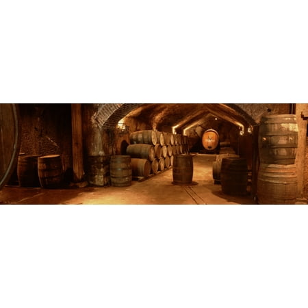 Ravenswood Winery Sonoma (Wine barrels in a cellar Buena Vista Carneros Winery Sonoma Sonoma Valley Sonoma County California USA Poster)