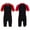 Red&Black, variant on Aiihoo Kids One-piece Rash Guard Swimsuit Short Sleeves Zippered Shorty Wetsuit Diving Drifting Sun Protection Blue&Black 10
