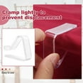 thumbnail image 6 of 12 Pieces Transparent Tablecloth Clips, Table Cloth Clips,Windproof Table Cover Holder Clamps.Table Cloth Holder B, 6 of 8