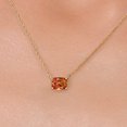 thumbnail image 3 of Gem Stone King 14K Yellow Gold Ecstasy Mystic Topaz Pendant Necklace for Women | 1.00 Cttw | Gemstone November Birthstone | Cushion 7X5MM | With 18 inch Chain, 3 of 6