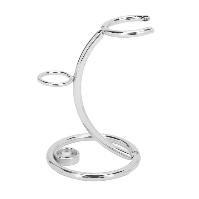 Support, support en Acier Inoxydable Durable, Petit et Puissant Outil de Coupe de Barbe au Design Moderne, Garder Propre, Prévention de Glissement, Prolonge la Durée de Vie de la Brosse