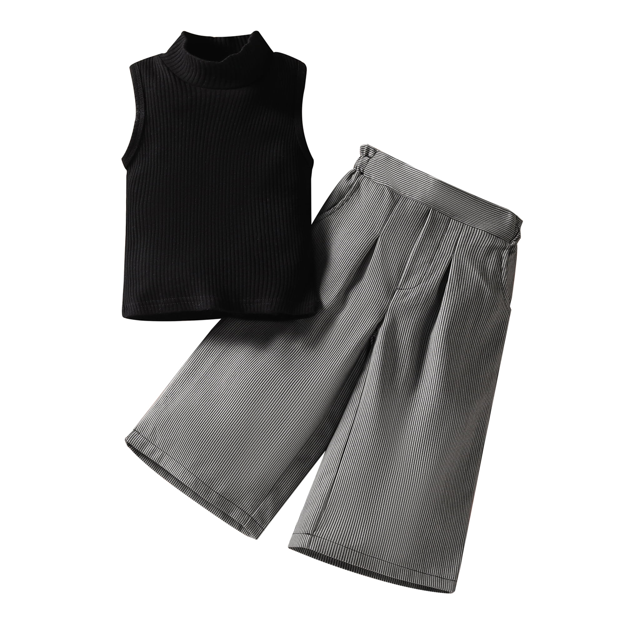 Girls black vest top hotsell
