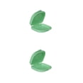 thumbnail image 1 of maskred 2 Pieces Denture Storage Box Reusable Washable Universal Replacement Dustproof Tear-resistant Draining Case Accessories Green 2Set, 1 of 6