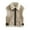 Khaki-Coat, variant on Qetyuw Sherpa Lined Vest for Women Casual Sleeveless Lapel Open Front Vests Fall Winter Full Zip Up Jacket