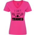 thumbnail image 3 of Inktastic I Can't, I Have Tennis Women's V-Neck T-Shirt, 3 of 5
