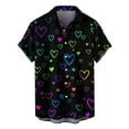 thumbnail image 2 of EGNMCR Chemise à Poche Simple Imprimée de la Saint-Valentin pour Homme, Chemise Décontractée Ample à Poche Imprimée, 2 of 4