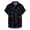 Black, variant on Men's Valentine's Day Polo Shirt Novelty Love Heart Print Short Sleeve Golf Shirts Short Sleeve Button Up T Shirt