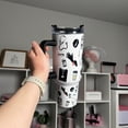 thumbnail image 2 of Nurse Themed 40oz Tumbler: Insulated Stainless Steel Quencher, 2 of 3