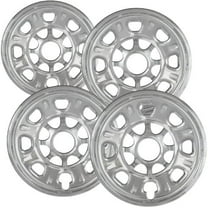 Set of 4 18 inch Chrome Wheel Skins Covers compatible with 11-14 GMC Sierra 2500 3500 HD WT 11-19 Chevrolet Silverado 2500 3500 HD WT Impostors for 8096 Wheel Series