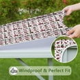 thumbnail image 6 of White Christmas Animal and Car Pattern Square Fitted Tablecloth with Elastic Edge,Square Table Cover,Washable Elastic Table Cover for Home Kitchen Party Decor 34"x34", 6 of 6