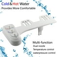 thumbnail image 5 of Dadiaei Non-Electric Bidet Attachment for Toilet, Adjustable Water Pressure, Cool & Warm Temperature Control, Frontal and Rear Wash, Fresh Water Bidet Toilet Seat Attachment, 5 of 9