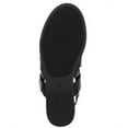 thumbnail image 4 of KAREN SCOTT Womens Black Hardware Detail Cushioned Xeena Round Toe Wedge Slip On Slingback Sandal 11 M, 4 of 4