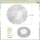 thumbnail image 2 of Uxcell 100 Pcs Servilletas de Papel de 5 Pulgadas Redondas de Encaje Decorativas, Papeles Desechables para Comidas y Fiestas, Plateadas, 2 of 6