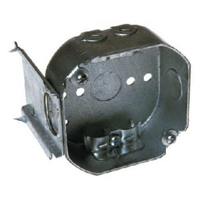 Raco  3-5/8 in. Octagon  Steel  1 gang Junction Box  Gray