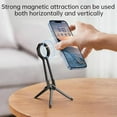 thumbnail image 6 of MA38 Magnetic Phone Tripod for iPhone, Ma38 Portable Phone Holder Mini Tripod, Small Compact Handheld Cell Accessory, for Video Recording, Travel Accessories (Black), 6 of 6