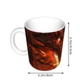 thumbnail image 2 of Yiaed Magma Fire Black Dragon Print Ceramics Coffee,Large Handle Design,Extra Large Tea and Coffee Cup for Office and Home Mugs, 2 of 6
