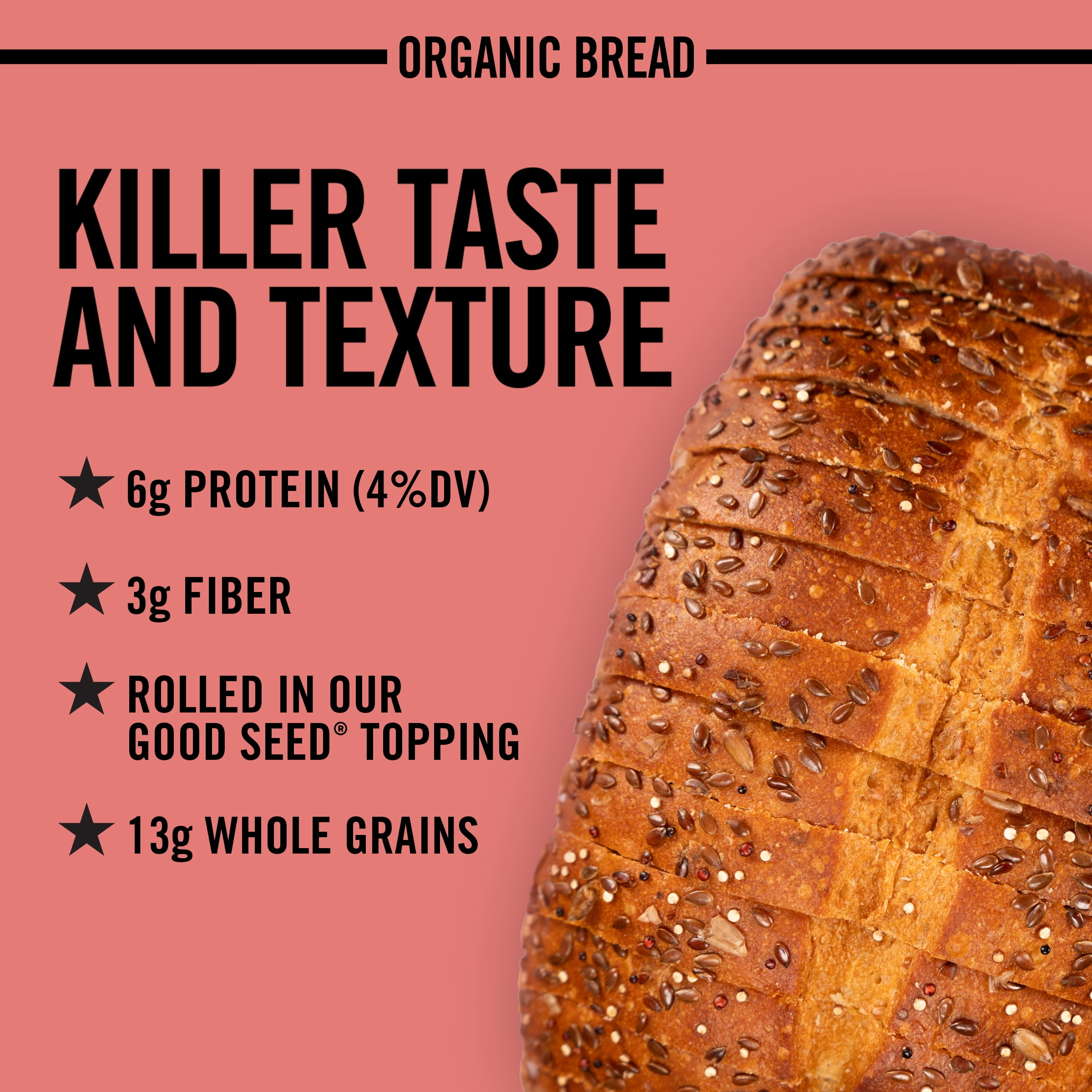 Dave's Killer Bread Supreme Sourdough, Organic Seeded Sourdough Bread, 25 oz Loaf
