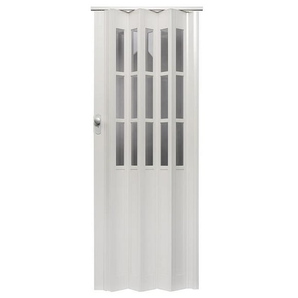Homestyle HSCAPRI3280WHGL 36 x 80 in. Capri Folding Door, White