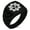 Black, variant on Stainless Steel Radioactive Gear Chevron Pattern Biker Style Polished Ring