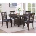 thumbnail image 3 of Black Faux Leather Side Chairs with Foam Padding / Elegant Look in Dining Room, 3 of 6