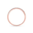thumbnail image 4 of Diamond Princess 10kt Rose Gold Womens Round Diamond Timeless Stackable Band Ring 1/8 Cttw, 4 of 4