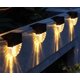 thumbnail image 4 of Luces solares para cubierta, luces solares para valla exterior para escalones, barandillas, paredes, iluminación LED impermeable para paisaje, decoración de jardín y Patio, 4 Uds. Rojo Verde, 4 of 5