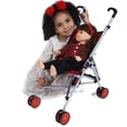 thumbnail image 4 of The New York Doll Collection First Dolls Stroller for Kids, - one piece – Red Color for18” inch Folds for Storage - Great Gift for Toddlers, 4 of 7