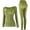 Green#1, variant on GaThRRgYP Workout Tops for Women,Womens Tops Summer,Women's and Winter Warm Thin Skinny Self Heating Warm Clothing Seamless Round Neck Shaping Underwear Set