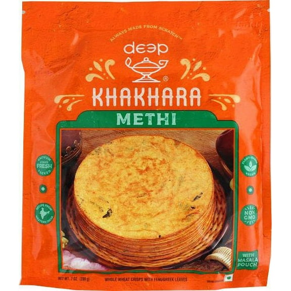 Deep Khakhara - Methi Flavor 7 oz pack Pack of 2