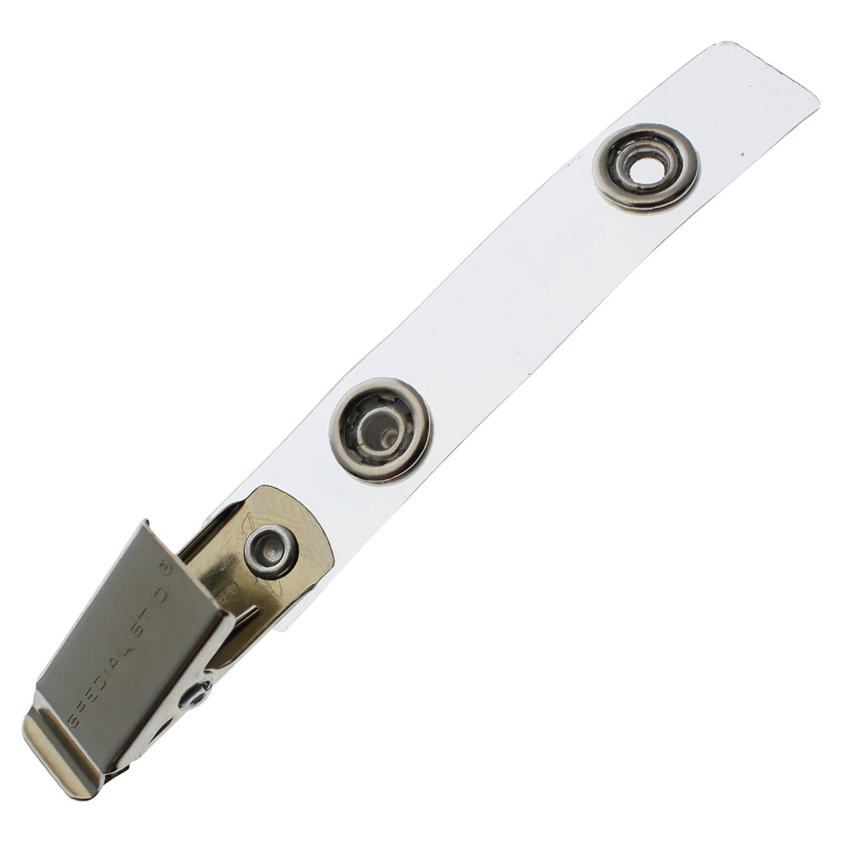 Specialist ID Heavy Duty Badge Clips with Vinyl Strap, 100 Pack