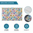 thumbnail image 6 of Spring Flowers Placemats Set of 6, Watercolor Floral Daisy Plants Country Placemats for Dining Table, Place Mats for Kitchen Tabletop, Waterproof Wipeable Dining Table Mats Set, 6 of 9