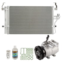 For Hyundai Elantra 2001-2004 AC Compressor w/ A/C Condenser & Repair Kit - BuyAutoParts