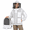 White-Medium, variant on White Medium 3 Layer Ventilated Beekeeping Work Jacket with Two Veils