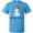Pacific Blue, variant on Inktastic Let It Snow Cute Snowman in Hat and Scarf T-Shirt