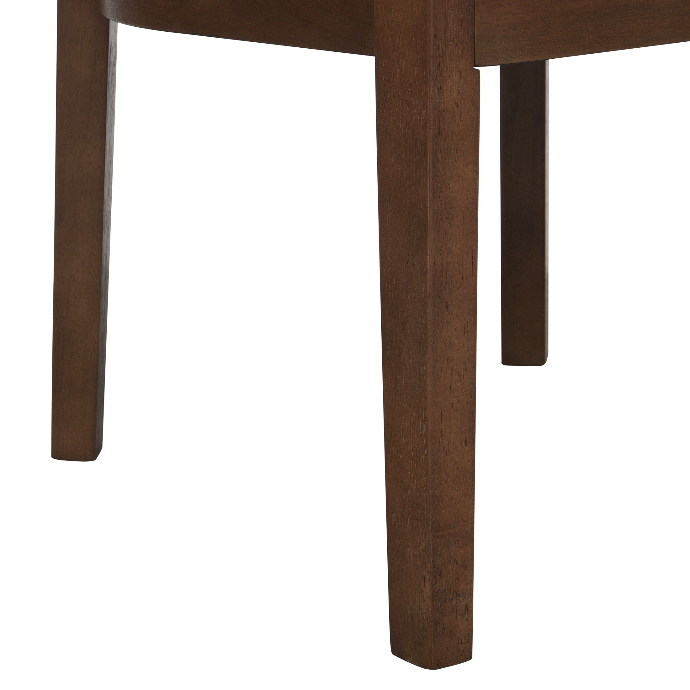 Christopher Knight Home Rattan Curved Back Dining Chairs, Wood Frame with Cushion, Walnut+Light Brown, Set of 2