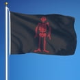 thumbnail image 4 of Vispronet 3ft x 5ft Francis Spriggs and Edward Low Jolly Roger Pirate Flag, 4 of 7