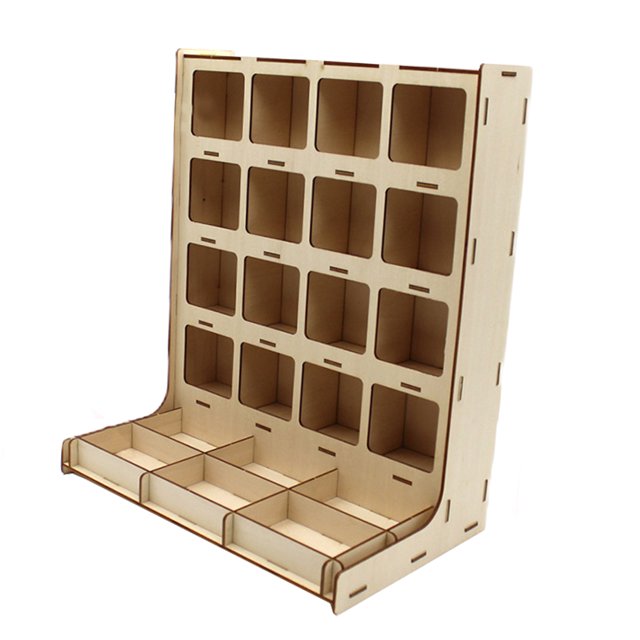 Organizador de pintura de gabinete con soporte de estante de pintura modelo Los 306x19x36cm Zulema organizador de pintura