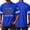 Blue, variant on Zimjoy 250 Years of Freedom Men's Patriotic Cotton V Neck Jersey T-Shirt 1776-2026 America Striped Short Sleeve Tee for 4th of July Casual Sports White L