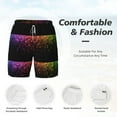 thumbnail image 5 of Gaeub Colorful Sparkling Mens Swim Trunks Stretch Beach Shorts Quick Dry for Men Swim Shorts Swimwear with Pockets- 3X-Large, 5 of 9