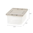 thumbnail image 6 of IRIS 6 Qt. Plastic Storage Bins with Lids, Stackable Storage Containers, Totes, 10 Pack, 6 of 7