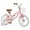 Red, variant on Costway 18'' Kids Bike Toddler Bicycle with Training Wheel Kickstand for 4-8 Years Old Pink