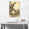 thumbnail image 2 of ARTCANVAS Two Birds And Chrysanthemums 1891 Canvas Art Print by Imao Keinen - Size: 26" x 18" (1.50" Deep), 2 of 9